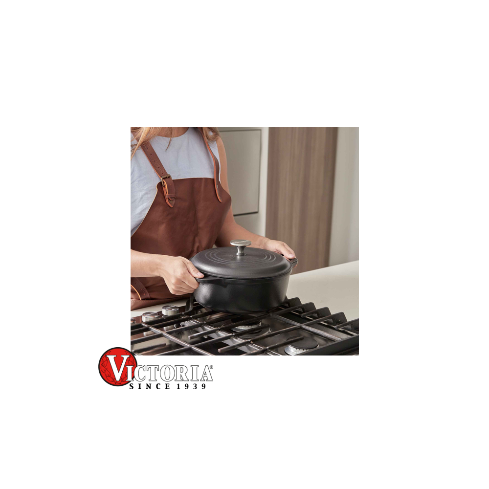Olla Esmaltada - Horno Holandés Victoria 3.8L Hierro Fundido 35013