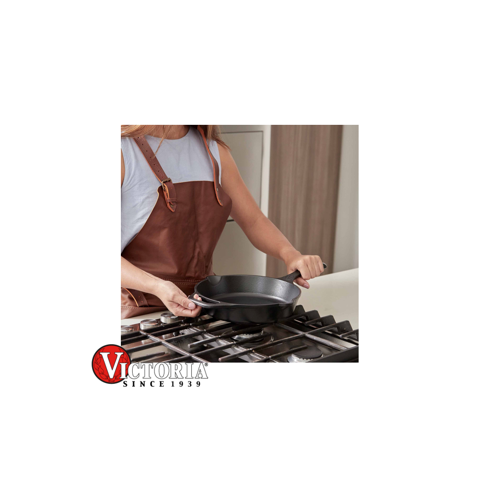 Sartén Grill Victoria Hierro Fundido Precurado 34436