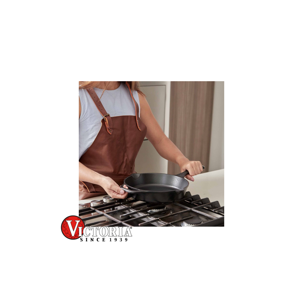Sartén Grill Victoria Hierro Fundido Precurado 34436