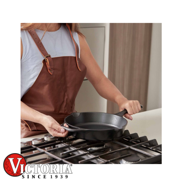 Sartén Grill Victoria Hierro Fundido Precurado 34436