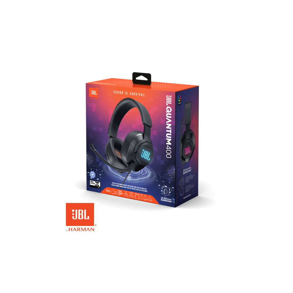 Audífonos JBL Gamer 7.1 Canales Integrales USB QUANTUM Q400