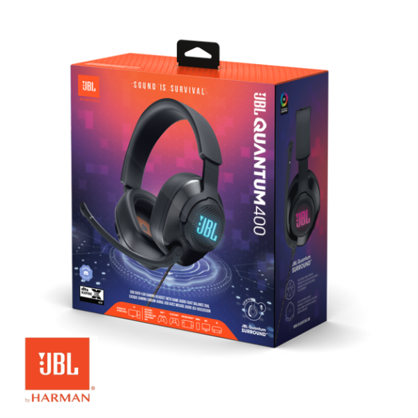 Audífonos JBL Gamer 7.1 Canales Integrales USB QUANTUM Q400