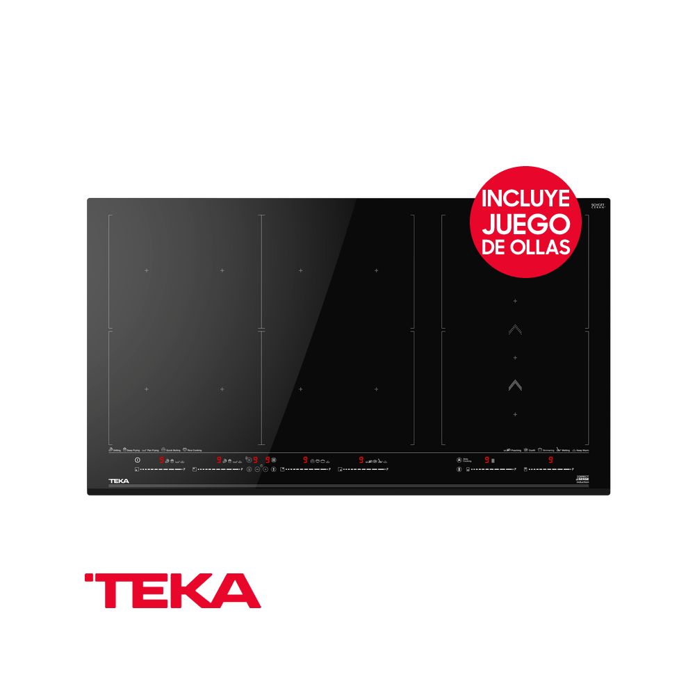 Encimera de Inducción TEKA 10 Zonas 90cm 11100W IZF 99700 MST BK