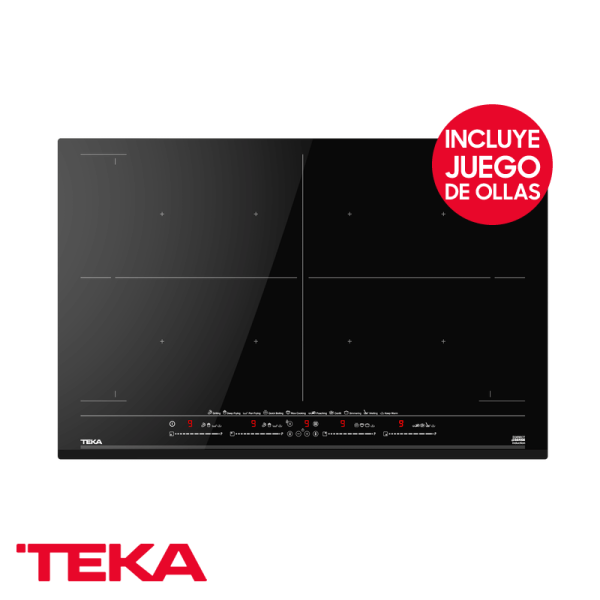 Encimera de Inducción TEKA 7 Zonas 80cm 7400W IZF 88700 MST BK