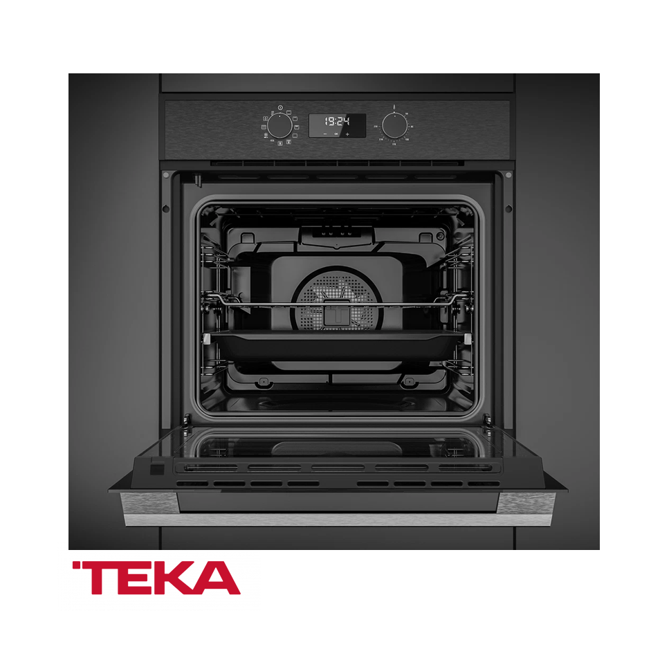 Horno Eléctrico Convección Empotrable 60cm Teka 8 Funciones HSB 630 BK