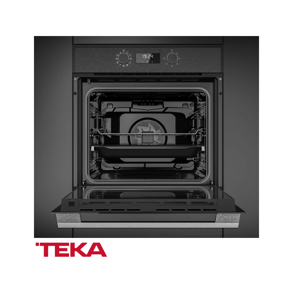 Horno Eléctrico Convección Empotrable 60cm Teka 8 Funciones HSB 630 BK