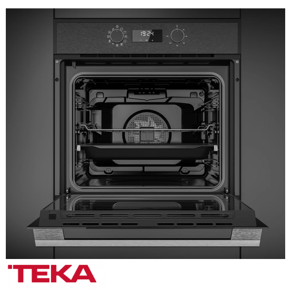 Horno Eléctrico Convección Empotrable 60cm Teka 8 Funciones HSB 630 BK