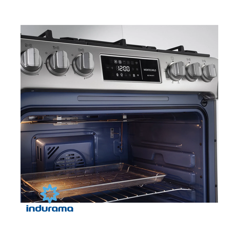 Cocina Indurama 5 Quemadores Con Freidora de Aire - MONTECARLO SMART