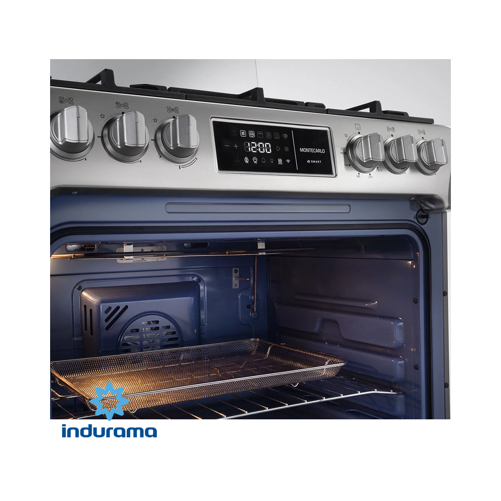 Cocina Indurama 5 Quemadores Con Freidora de Aire - MONTECARLO SMART