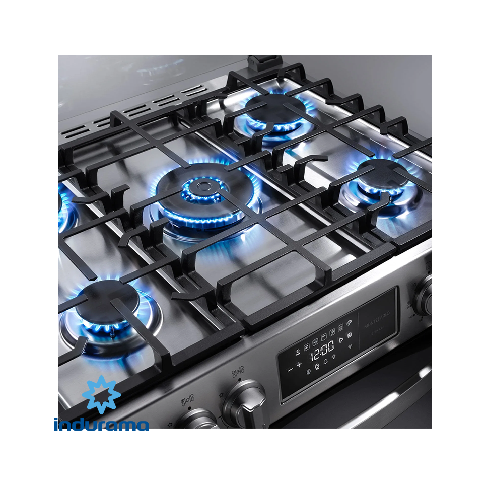 Cocina Indurama 5 Quemadores Con Freidora de Aire - MONTECARLO SMART