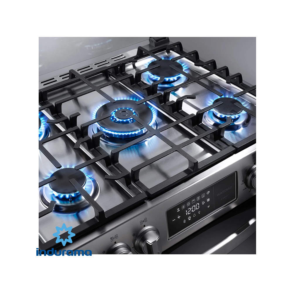 Cocina Indurama 5 Quemadores Con Freidora de Aire - MONTECARLO SMART