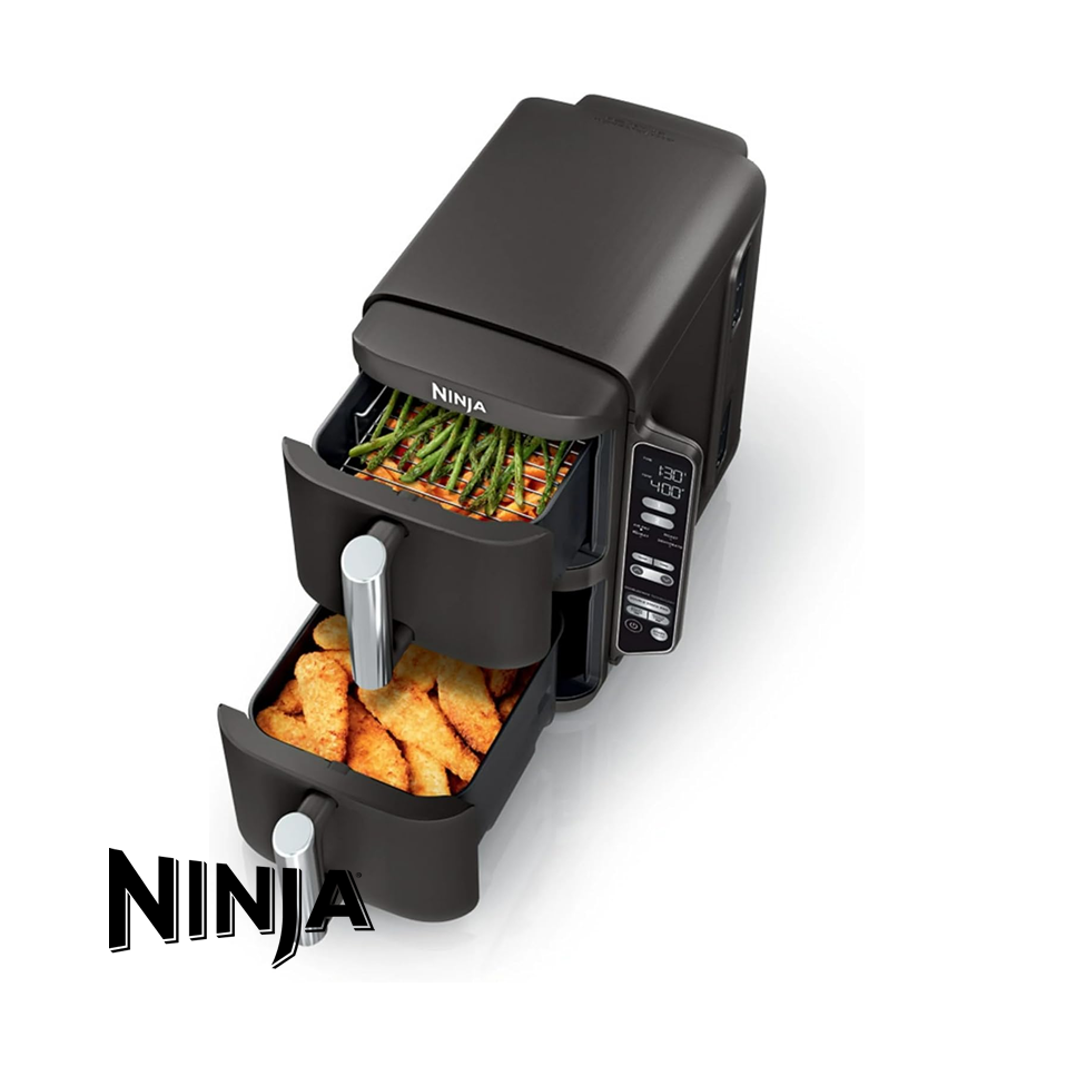 Freidora de Aire Ninja Pro de 2 Pozos 7.6 Litros - 4 Funciones SL200