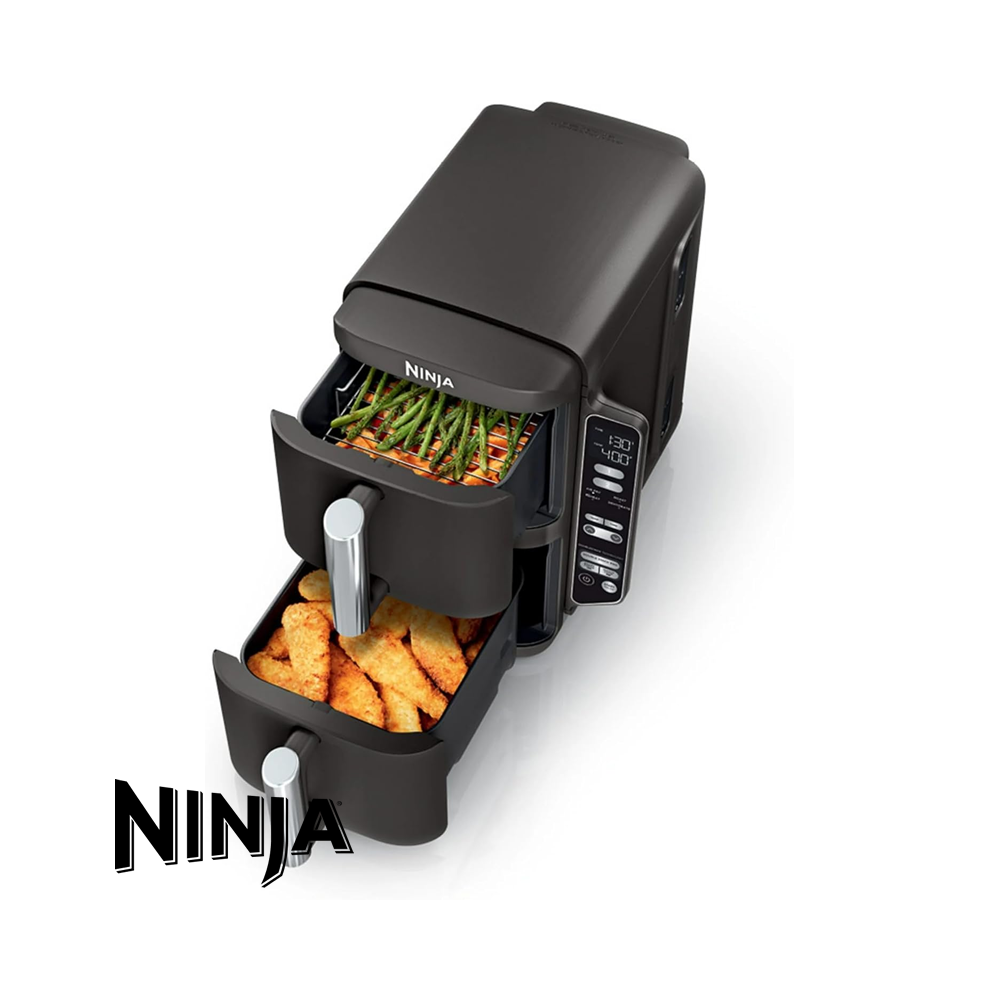 Freidora de Aire Ninja Pro de 2 Pozos 7.6 Litros - 4 Funciones SL200