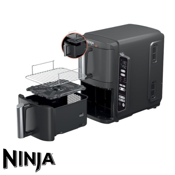 Freidora de Aire Ninja Pro de 2 Pozos 7.6 Litros - 4 Funciones SL200
