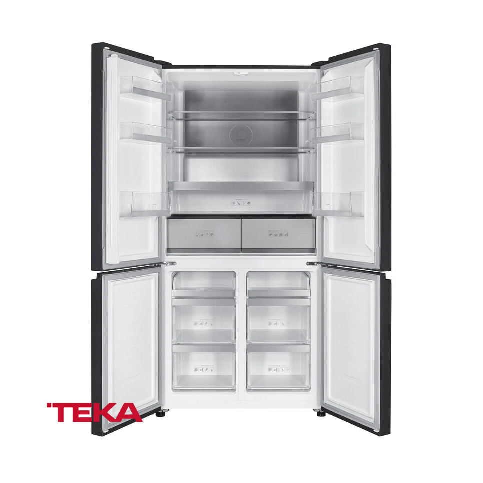 Refrigeradora TEKA Cross Door 512 Litros 4 Puertas de Vidrio RMF 77960 GBK