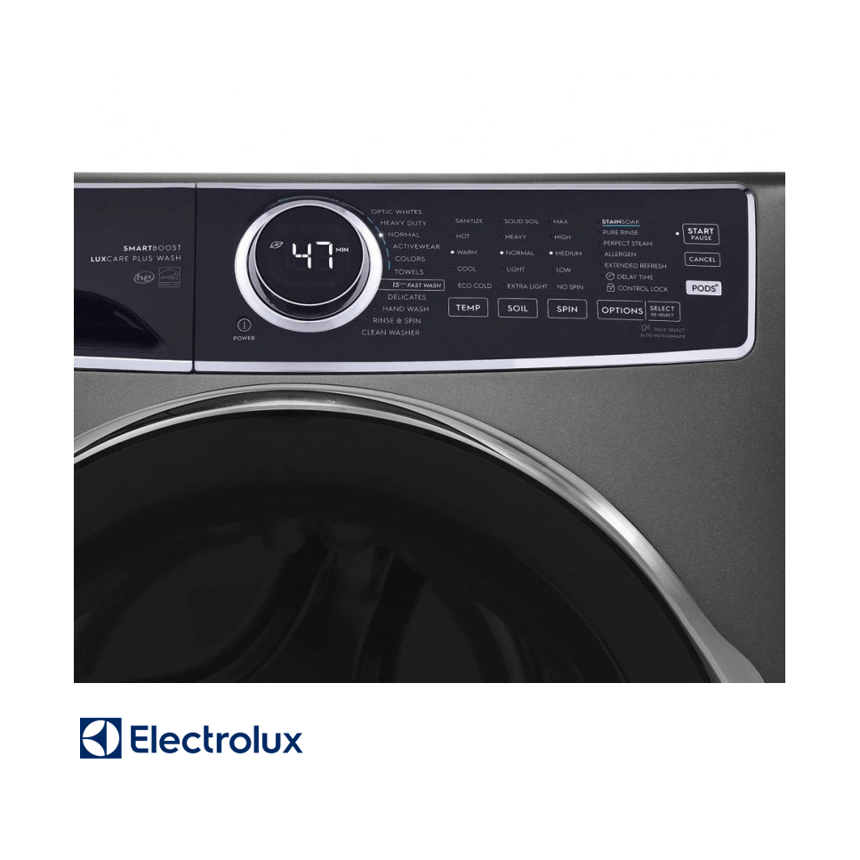 Combo Lavadora + Secadora de Gas Electrolux 22kgs Carga Frontal Ploma Con Base