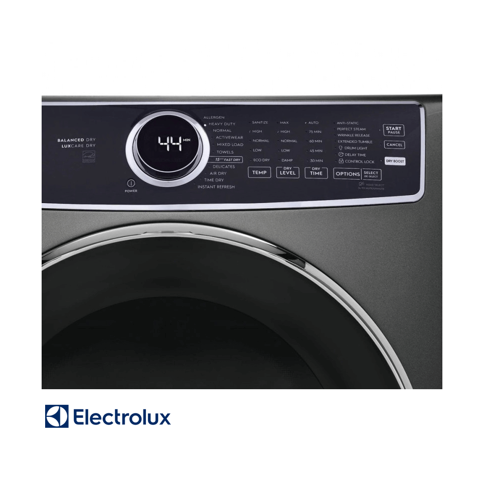 Combo Lavadora + Secadora de Gas Electrolux 22kgs Carga Frontal Ploma Con Base