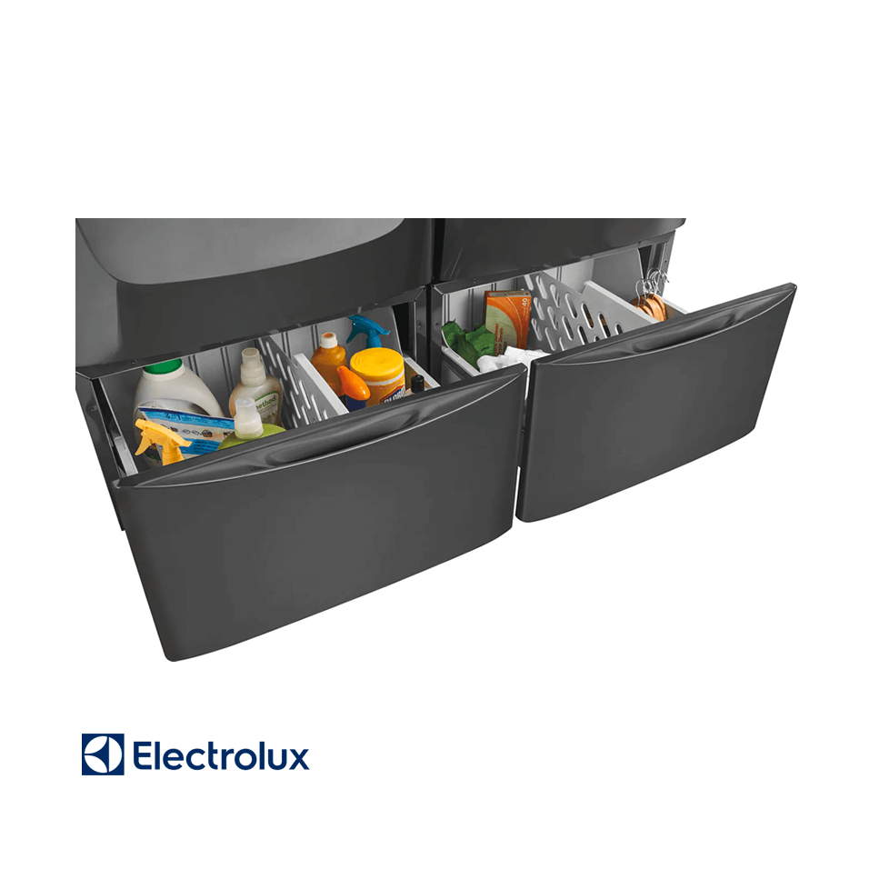 Combo Lavadora + Secadora de Gas Electrolux 22kgs Carga Frontal Ploma Con Base