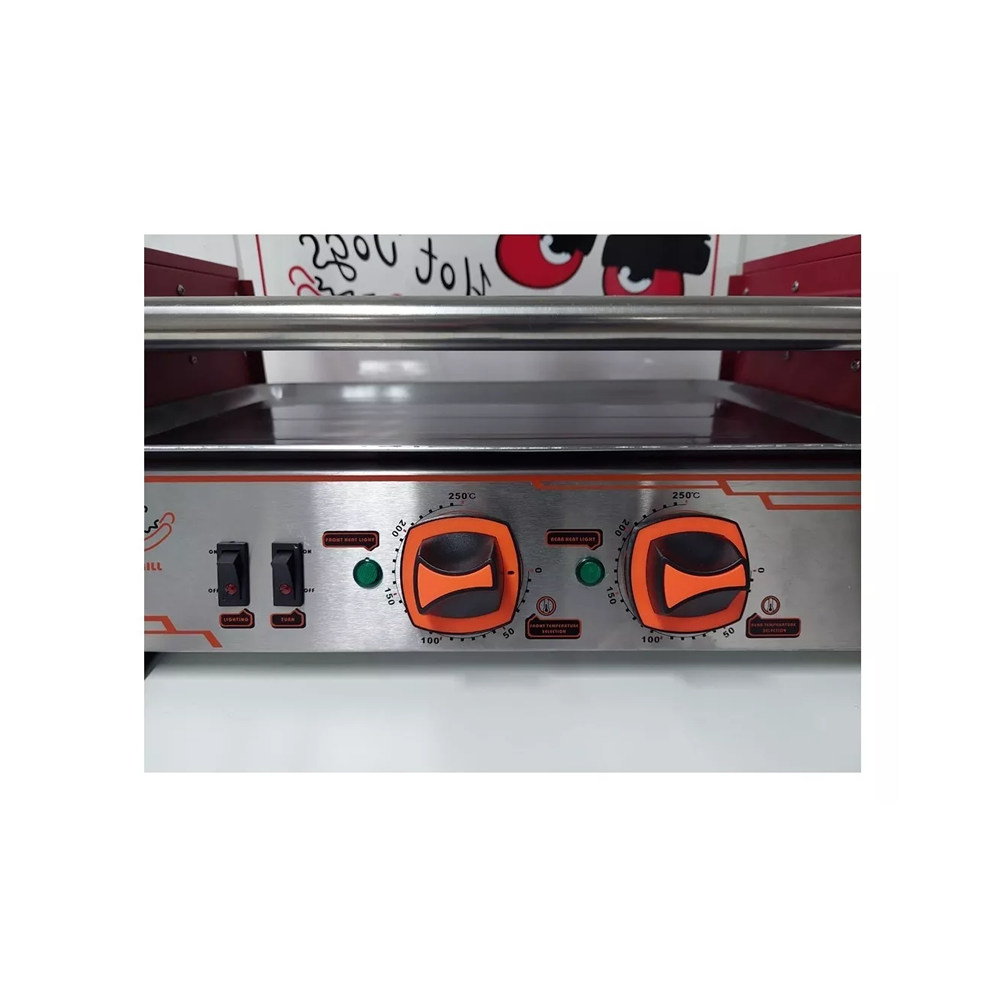 Máquina Eléctrica de Salchichas Para Hot Dog de 9 Rodillos WY-009