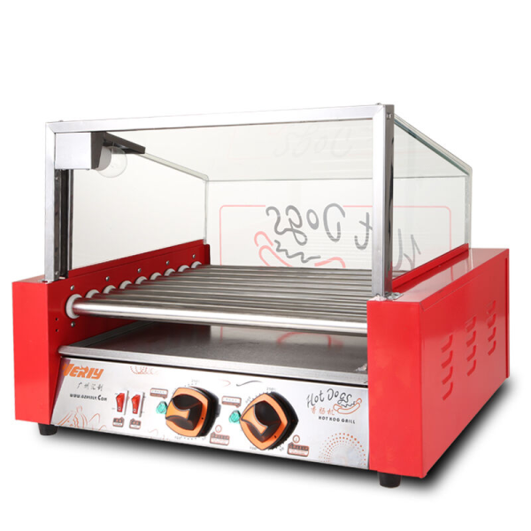 Máquina Eléctrica de Salchichas Para Hot Dog de 9 Rodillos WY-009