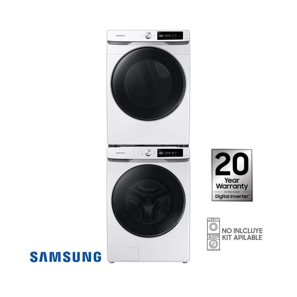 Combo Lavadora + Secadora Eléctrica Samsung 22 Kgs – 48 Lbs Inverter