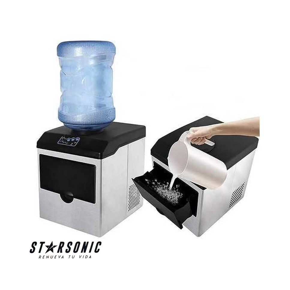 Maquina de Hielos Starsonic Con Dispensador de Agua HZB-22BF