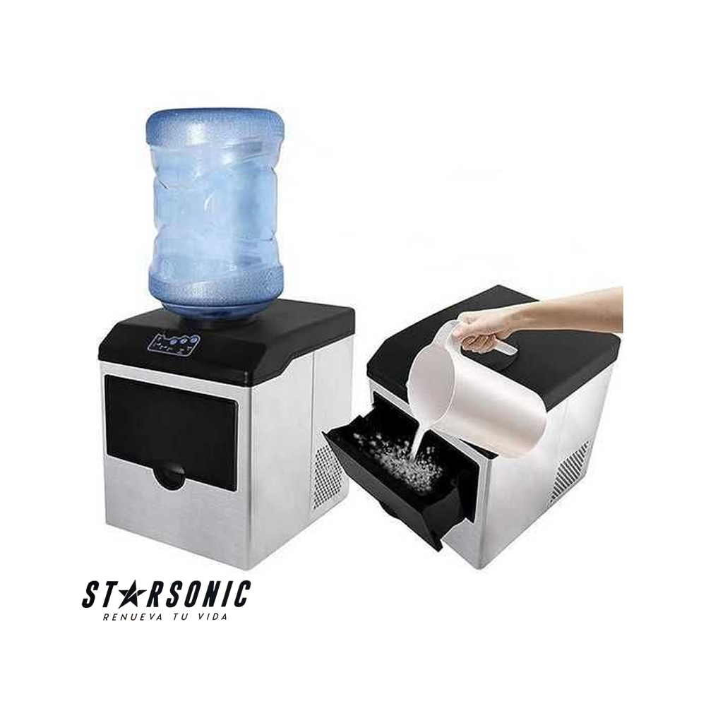 Maquina de Hielos Starsonic Con Dispensador de Agua HZB-22BF
