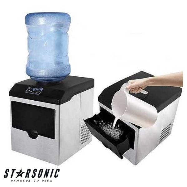 Maquina de Hielos Starsonic Con Dispensador de Agua HZB-22BF