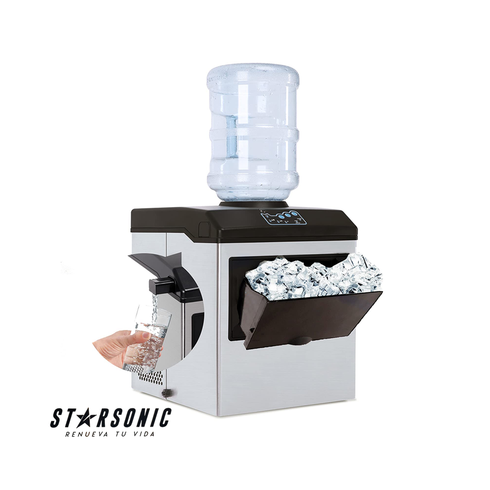 Maquina de Hielos Starsonic Con Dispensador de Agua HZB-22BF