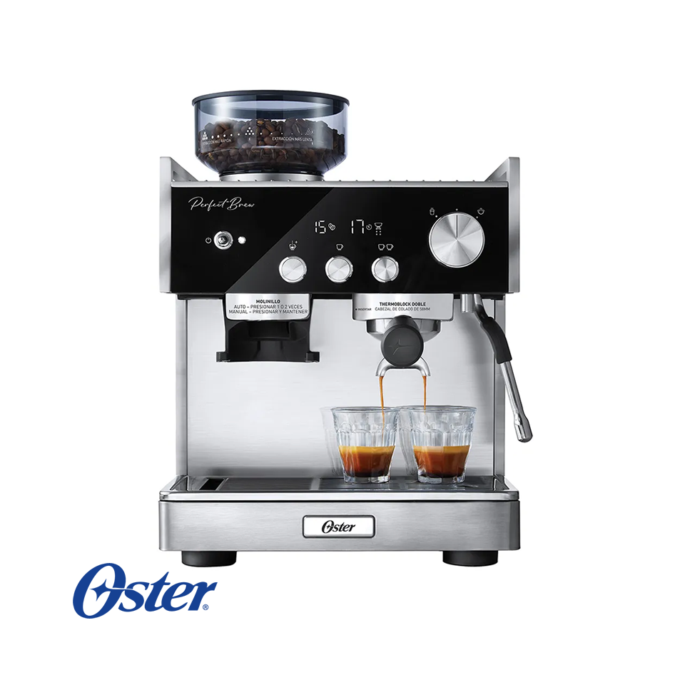 Cafetera Oster PERFECT BREW MÁX Espresso y Capuchino BVSTEM7400