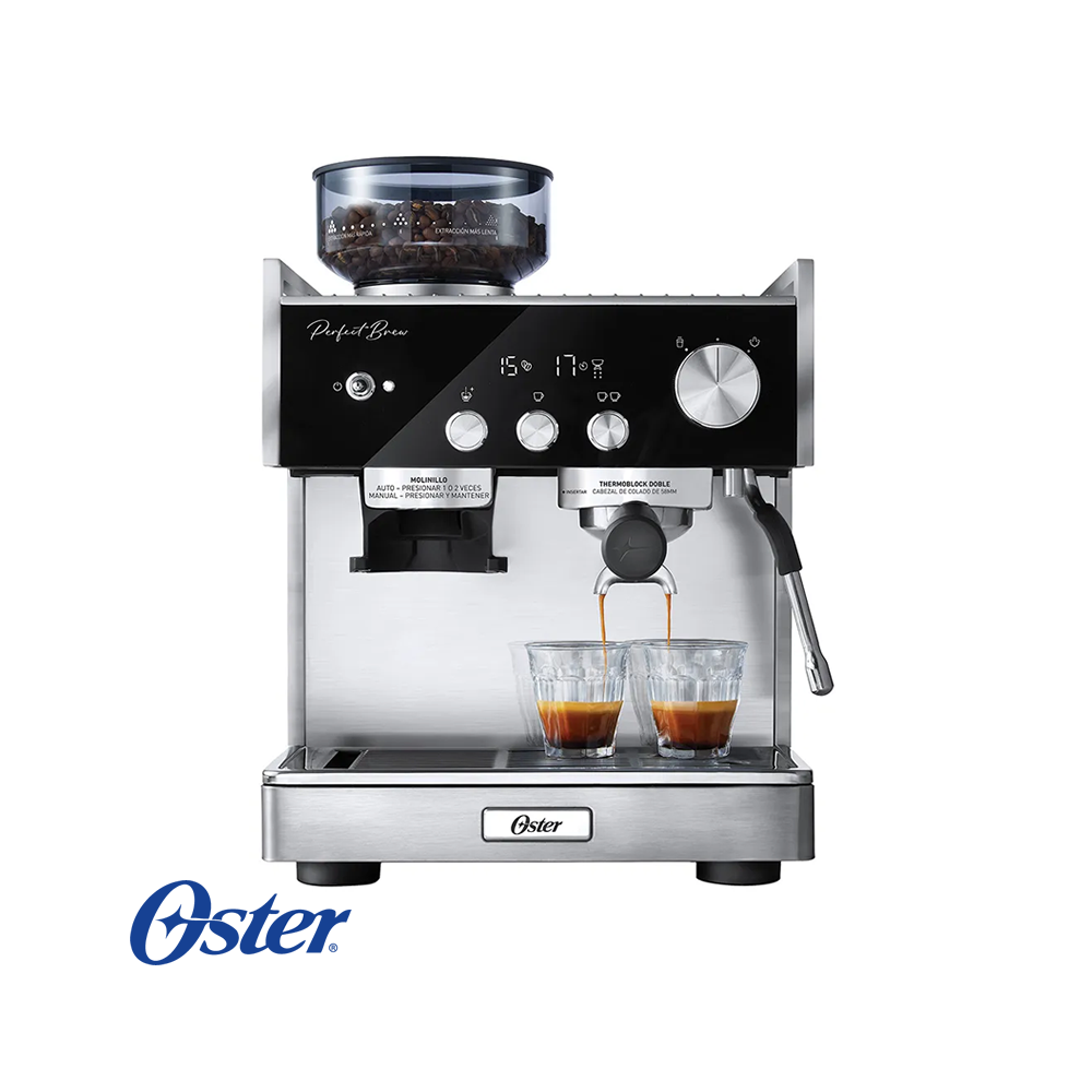 Cafetera Oster PERFECT BREW MÁX Espresso y Capuchino BVSTEM7400