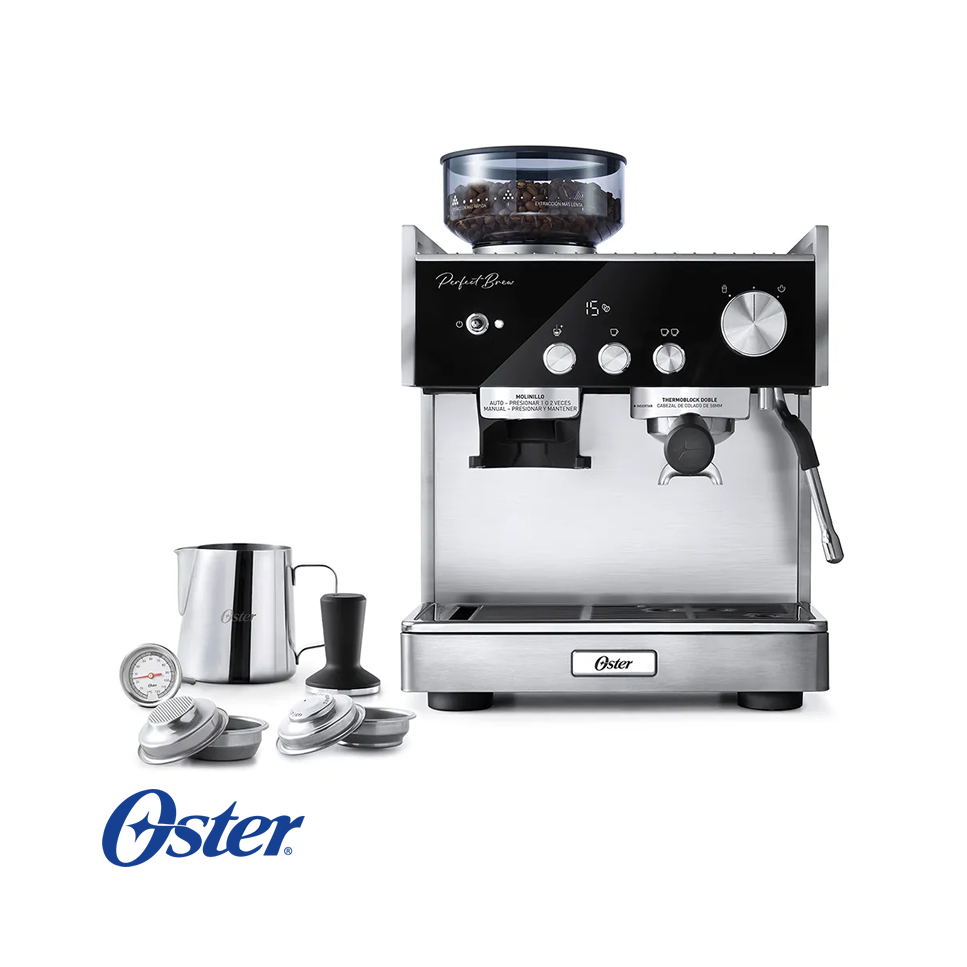 Cafetera Oster PERFECT BREW MÁX Espresso y Capuchino BVSTEM7400