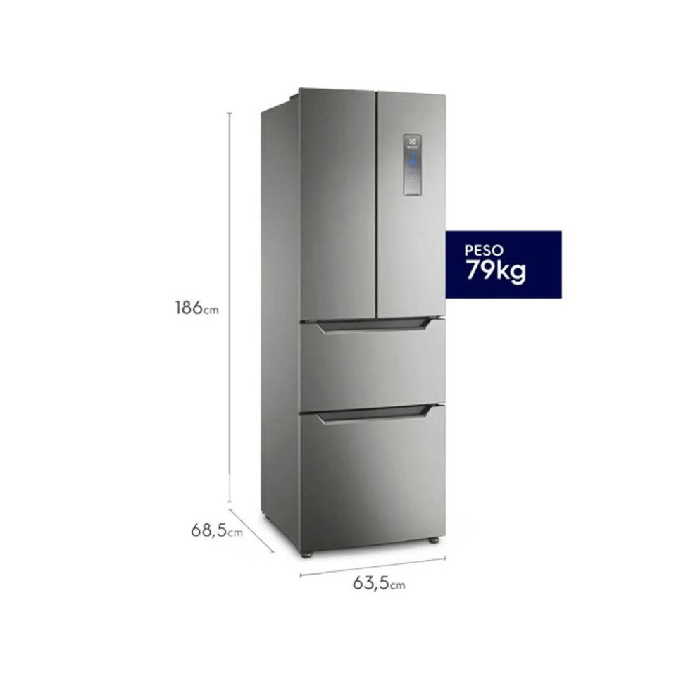 Refrigeradora Electrolux 298L French Door Inverter ERFWV6HUS