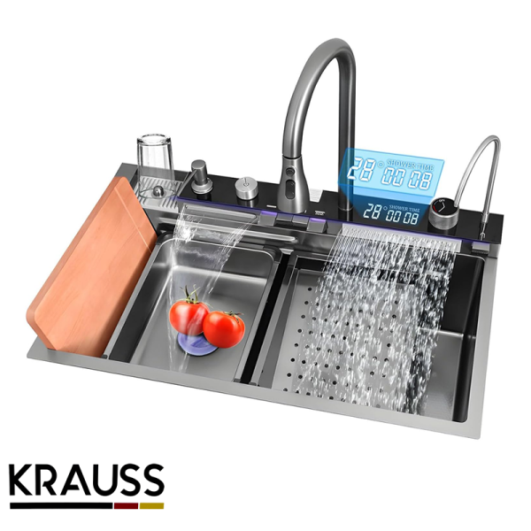 Fregadero Krauss de 1 Pozo Con Accesorios KRAUSS DIG NEG