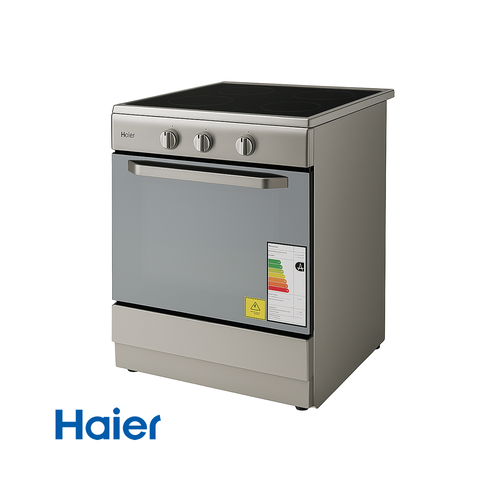 Cocina de Inducción con Horno Haier 4 Inductores 6800 Watts HCR2190AES