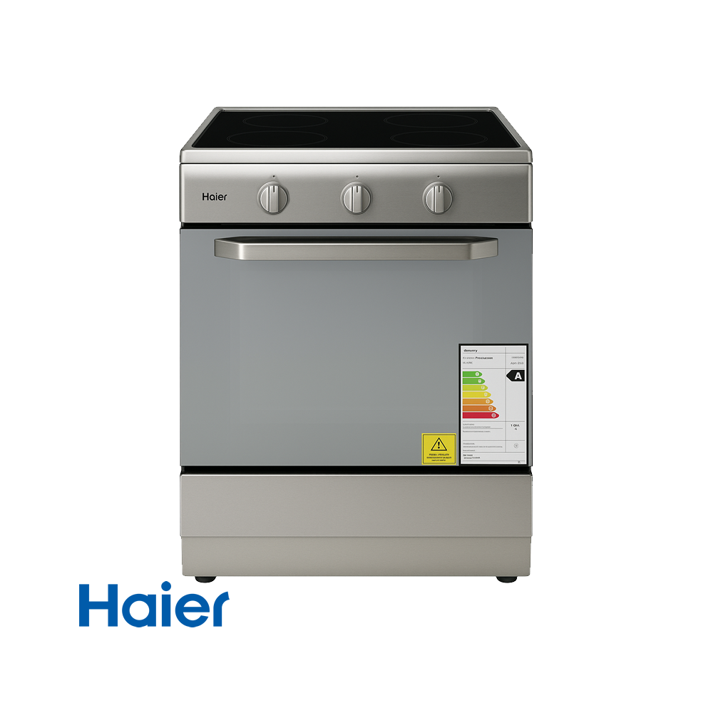 Cocina de Inducción con Horno Haier 4 Inductores 6800 Watts HCR2190AES