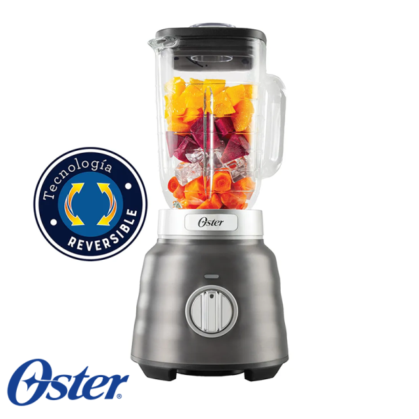 Licuadora Oster Max Reversible 1500 Watts - Jarra de Vidrio de 1.7 Litros BLSTPBRGR