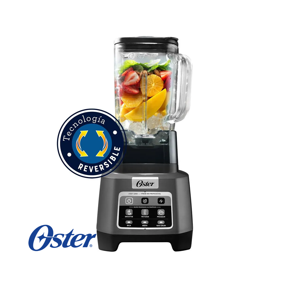 Licuadora Oster Profesional XTREME MIX 1500 Watts - Jarra de Vidrio de 2 Litros BLSXPGBW