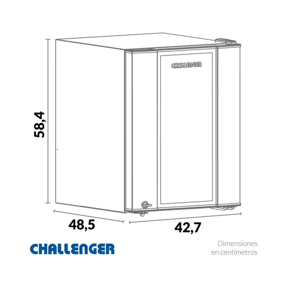 Minibar Challenger 49L Puerta Vidrio CR089