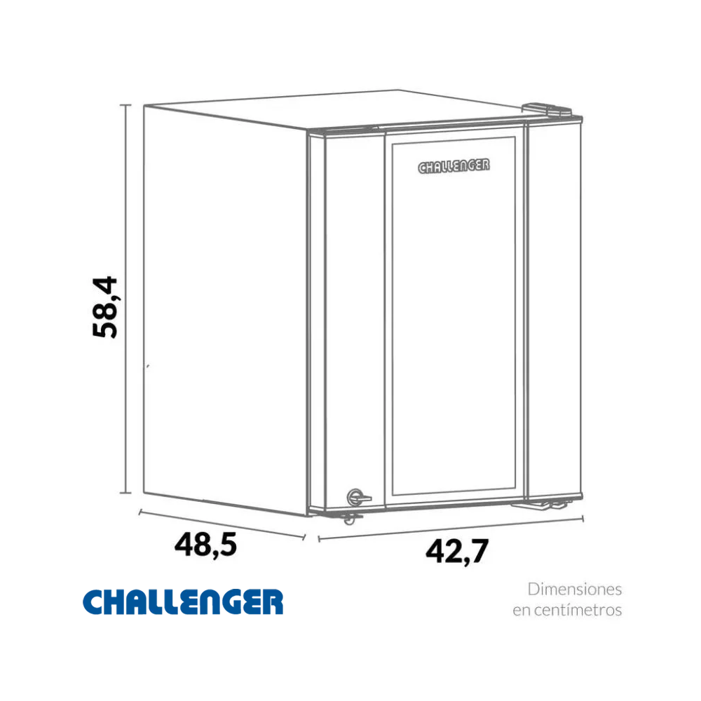 Minibar Challenger 49L Puerta Vidrio CR089