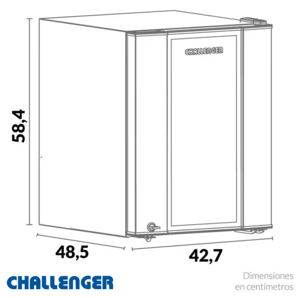 Minibar Challenger 49L Puerta Vidrio CR089