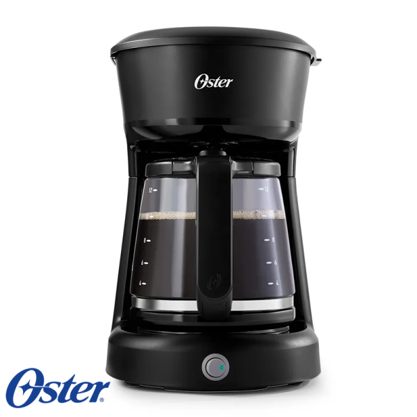 Cafetera Oster Manual de 12 Tazas con Jarra de Vidrio BVSTDCS12B
