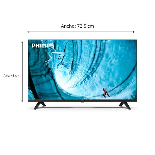 Televisor PHILIPS 32″ Pulgadas Android 14 Comando por voz 32GFSFISDB