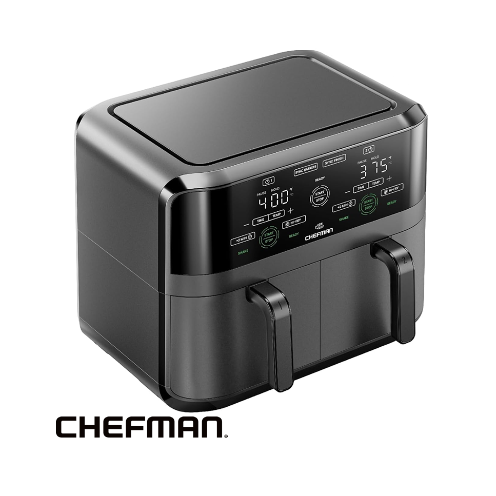 Freidora de Aire CHEFMAN Doble Canasta de 5.6 Litros