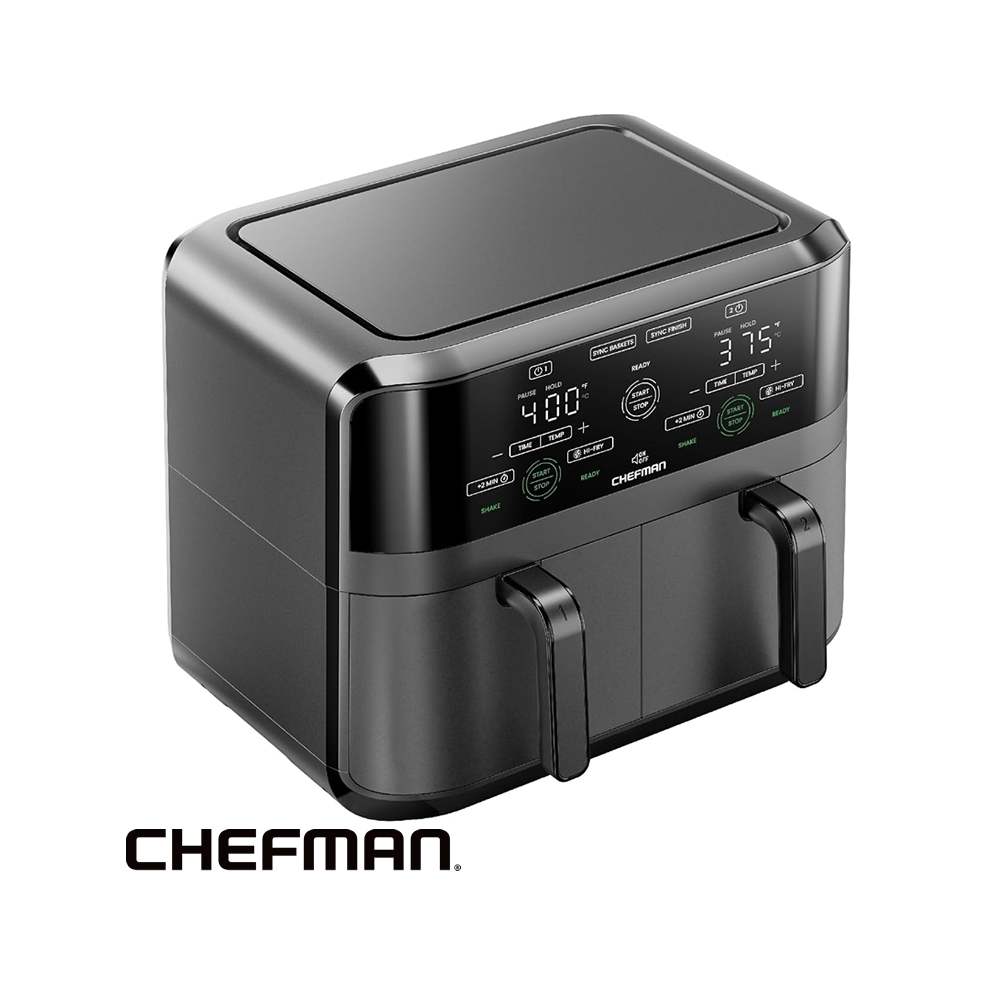 Freidora de Aire CHEFMAN Doble Canasta de 5.6 Litros