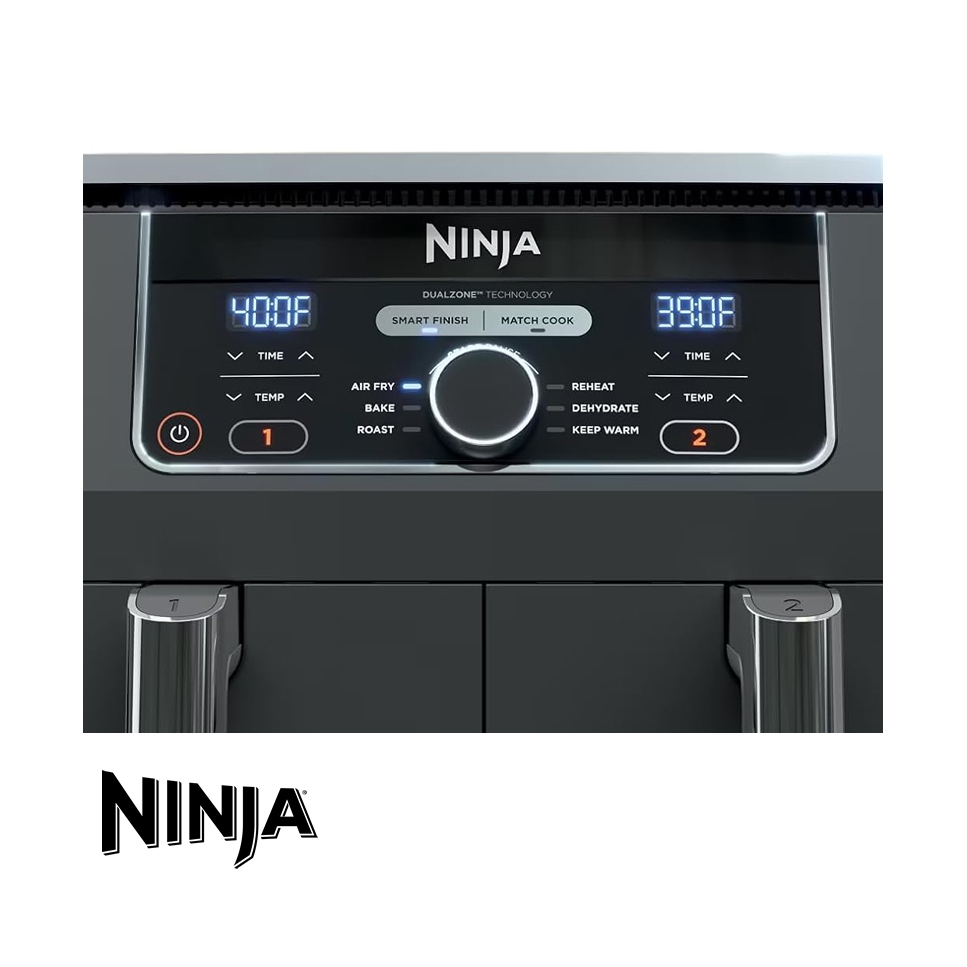 Freidora de Aire Ninja Digital de 2 Canastas 7.6 Litros AD-150