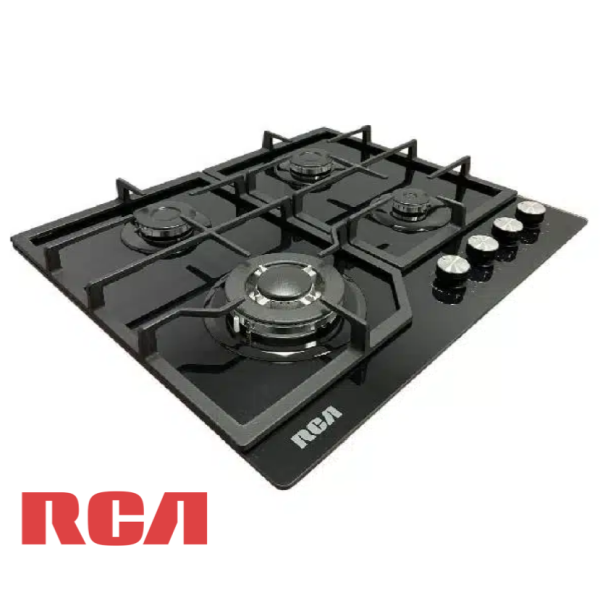 Encimera a Gas Empotrable RCA 4 Quemadores Vidrio Templado 60GJ084