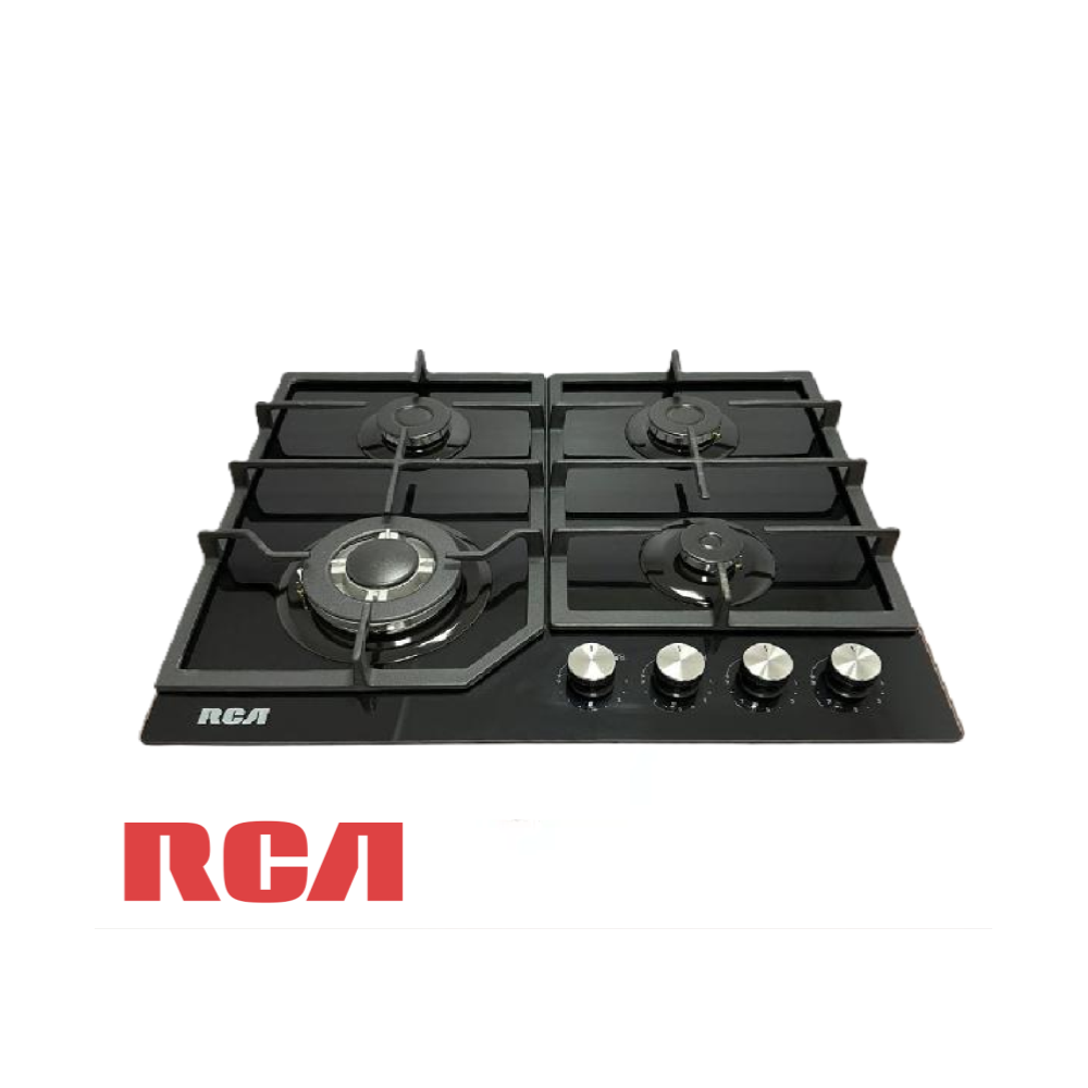 Encimera a Gas Empotrable RCA 4 Quemadores Vidrio Templado 60GJ084