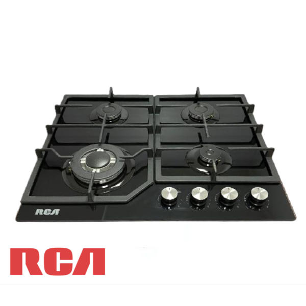 Encimera a Gas Empotrable RCA 4 Quemadores Vidrio Templado 60GJ084