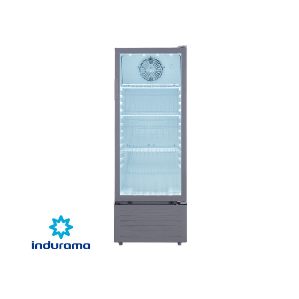 Vitrina Refrigeradora Indurama 215 Litros Vidrio Panorámico VFV-215 ESC BL